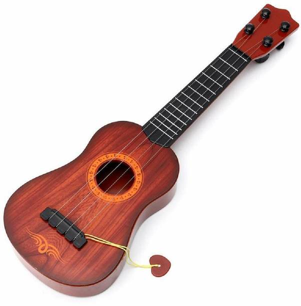 HEZKOL Toy World 17" 4 String Decor Guitar Childrens Musical Instrument Educational Toy