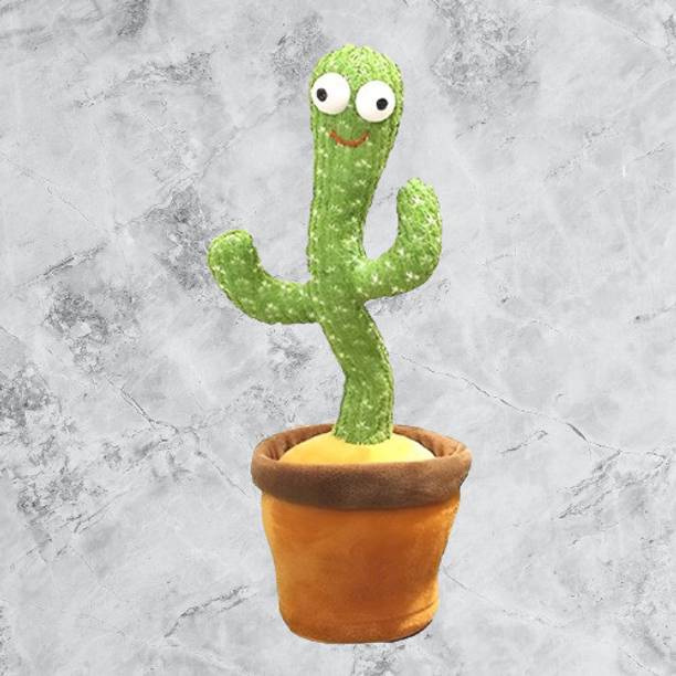 TOY NAGRI New Dancing Cactus Electronic Plush Toy with Lighting Singing Recording