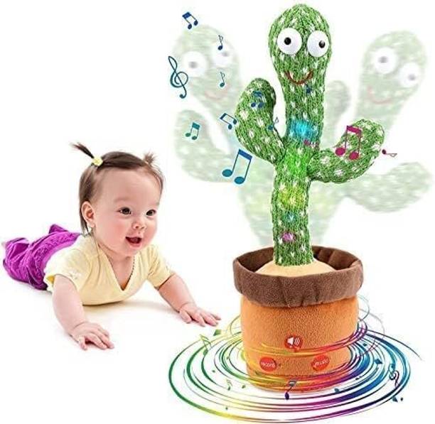 Space Age Dancing Cactus Talking Toy |Repeats What You Say Electronic Plush Toy with Light