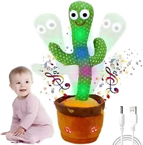 Zyqora Dancing Cactus Repeat What You Say,Electronic Plush Toy with Lighting,Singing121