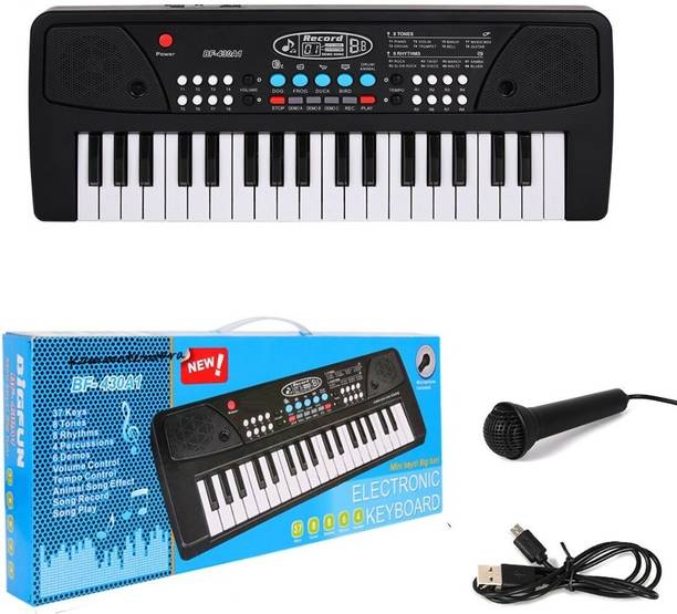 कम्मतेश्वर Musical Sound Toys 37 Key Piano Keyboard Toy with Recording and Mic