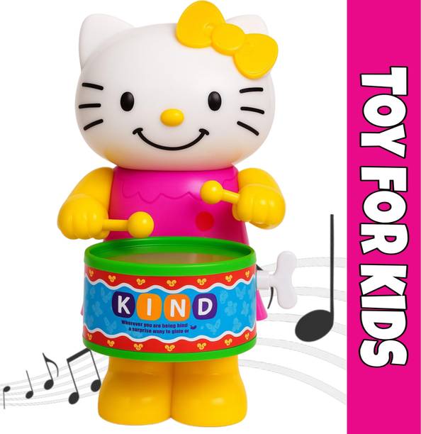 as enterprise Dancing Musical Drum Toy - Key Operated - Fun Toy for Kids Hello Kitty