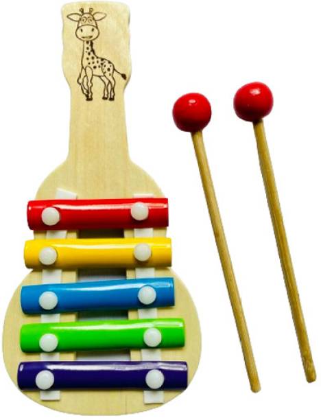 FAS Wooden Xylophone Guitar Shaped Musical Toy