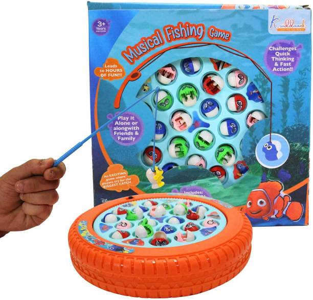 Kriiddaank Nemo Theme Fishing Game - Underwater Adventure, Toyfish Catching, Battery Powe