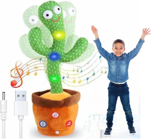 Mayne Dancing Cactus Toy for Kids - Talking Plush with Music