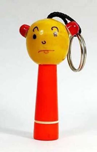 TRU TOYS Wooden Handcrafted Whistle Keychains Channapatna Toys (1 Pcs, Whistle Keychain)