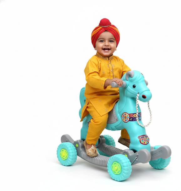 TOYPROFESSOR Baby Horse Rider and Rocker for child Age 1-3 Birthday Gift for Kids rideon toy
