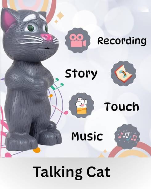 RIGHT SEARCH Electronic Pet Talking Tom Toy Cat | Voice Recording Speaking Toys for Kids