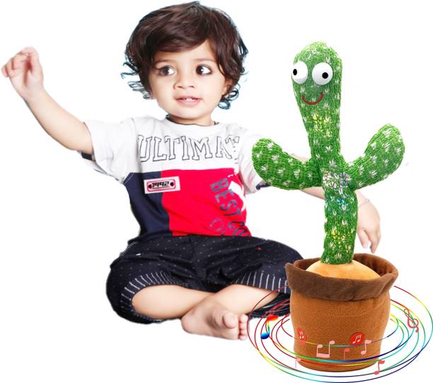 Aarya Fashion Dancing Cactus Toy, Talking Repeat Singing Sunny Cactus Toy042