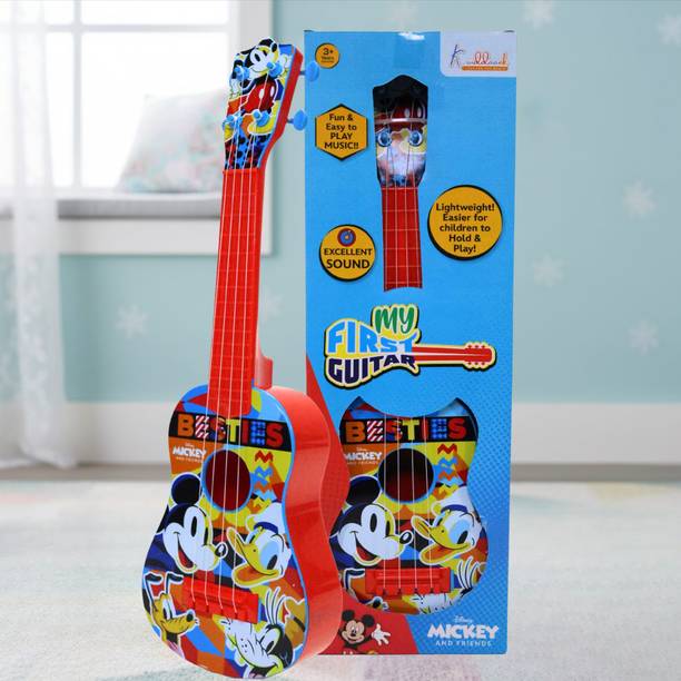 Kriiddaank Mickey Guitar (Big) - Adjustable String Tensions, Fingerstyle Tab, Pick with S