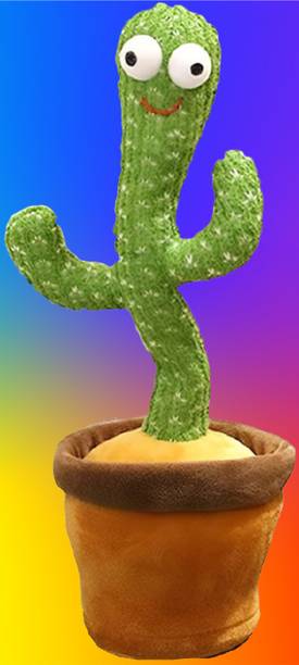 SBE Dancing Cactus Repeats Electronic Plush Toy, Singing Cactus