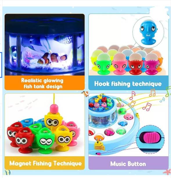 Tiny Tales FISHING GAME PLAY SET(009)(ELECTRONIC,MAGNETIC,LIGHTS)