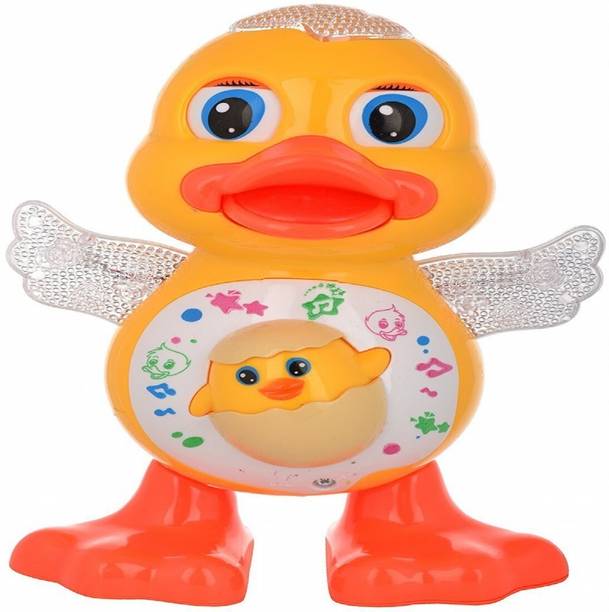Toyvala Dancing Duck Toy for Kids with Flashing Lights and Musical Sounds-219