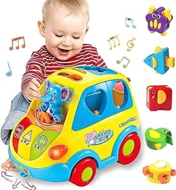 MY BABY LOVE A PERFECT CARE Smart Bus with Animal Shape Sorter 12-18 Months Early Education Activity Bus
