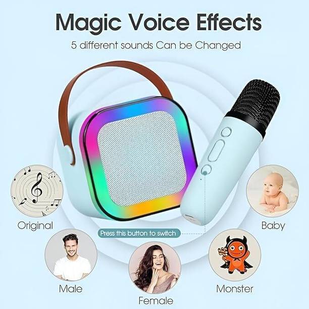 Czech K12 Bluetooth Karaoke Speaker and Microphone KJH17 5 W Bluetooth Laptop/Desktop Speaker