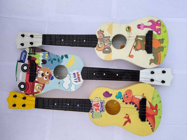 Kmc kidoz Combo Guitar Toy 4-String Acoustic Music Learning Toys | Musical