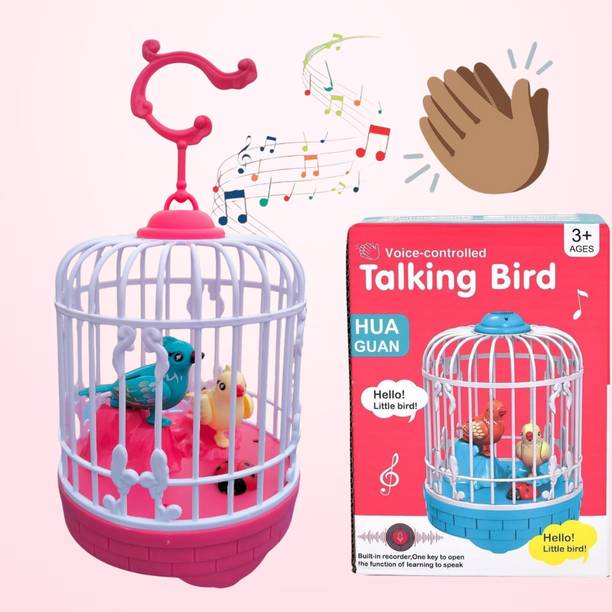 BITWEAVE Bird toy with voice control, talking feature and singing function