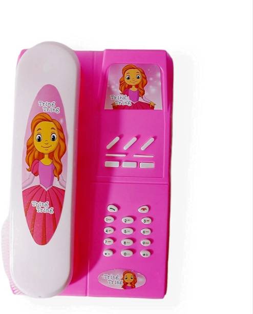HK Toys Musical Telephone Toy for Kids, Girls, Boys. Calling Toy Phone for Little Kids