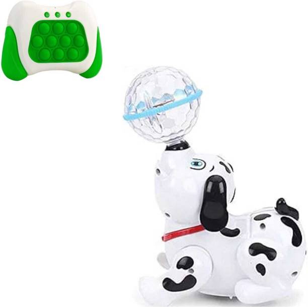 Premio Coppex Dancing Dog Toy 3D Lights & Musical Play + [Free Popit Game]