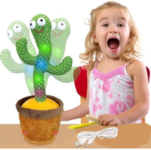 domnikyas Talking Cactus Toy Dancing Bluetech Cactus Toy for Babies Voice Repeat Toys