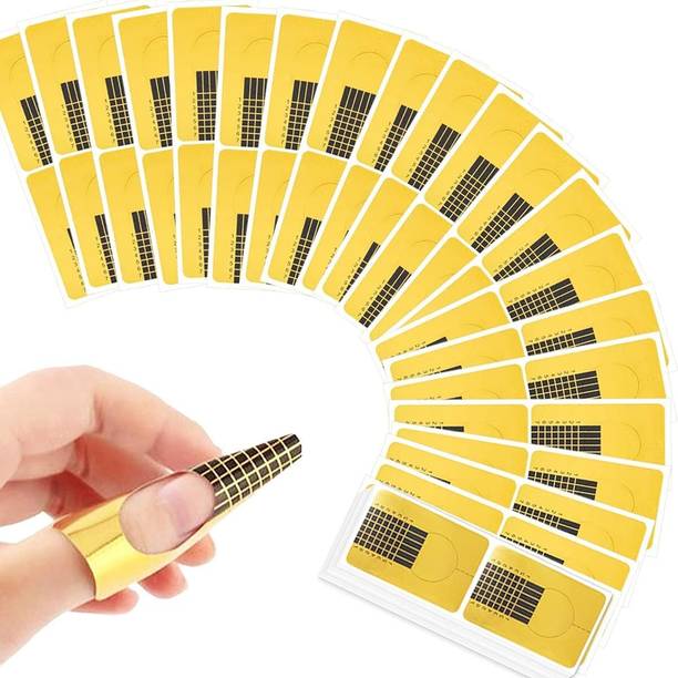 Scheibe 25 Pcs Long Nail Forms for Acrylic Nails, Thick Nail Art Tips Extension Forms