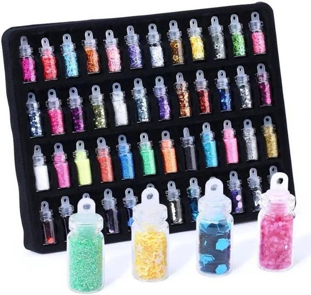 lip ray Color Explosion Nail Glitter Decoration Kit for Manicures