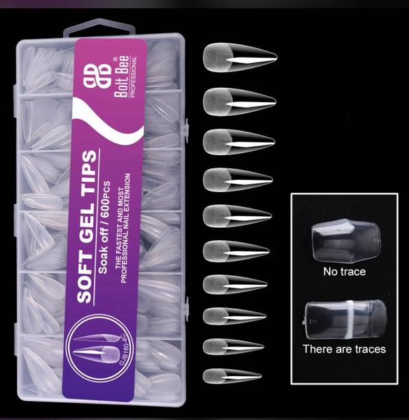 बोल्ट बी Soft Gel Nail Tips Artificial Nail Nail Extension,Long Stiletto