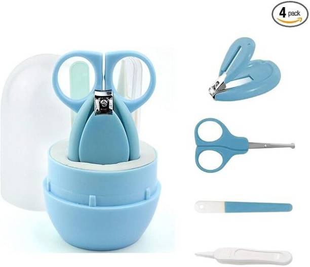 GJSHOP 4pcs Baby Nail Clipper Set, with Cute Case Nails File Anti Pinch Baby Grooming