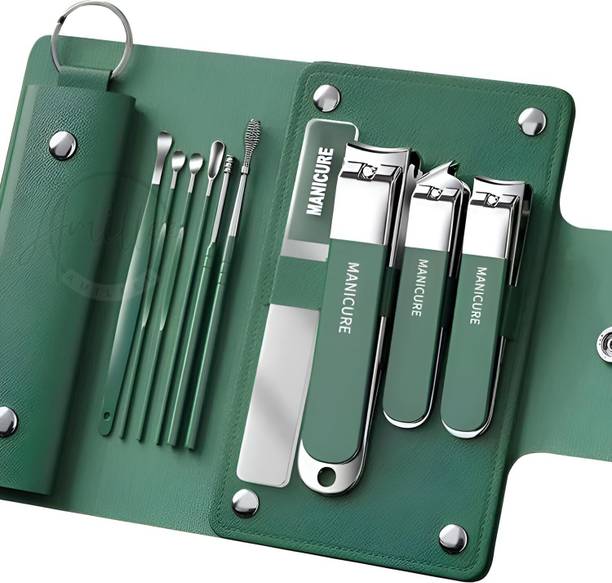 KASHTHBHANJAN 10 in 1 Nail Clipper Set Stainless Steel Nail Care Kit