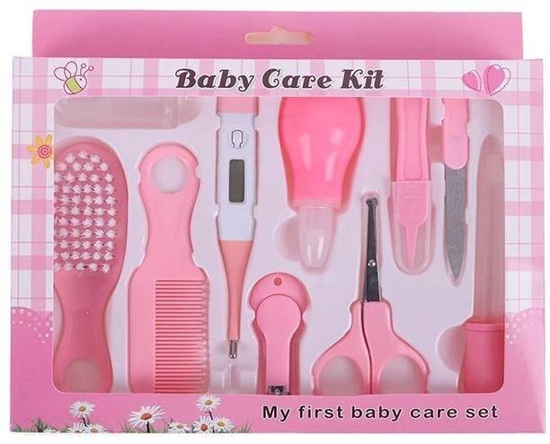 Dominic Premium 10 Pcs Health Care Kit for Baby Kids Nail Thermometer Grooming Brush