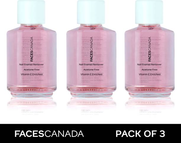 FACES CANADA Nail Enamel Remover - Transparent | Pack of 3