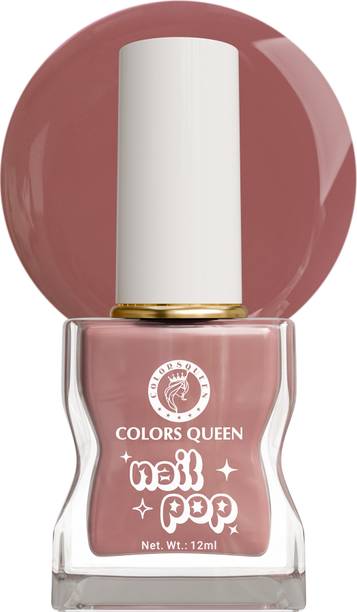 COLORS QUEEN Nail Pop Nail Polish Glossy Gel Finish, Non Sticky, Long Lasting & Quick Drying Orchid Pink