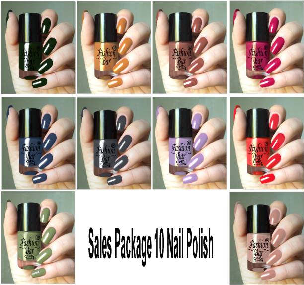 Fashion Bar New Gel Effect Long lasting and quick-dry Luxury Nail Paint Set BJ Blue Jay