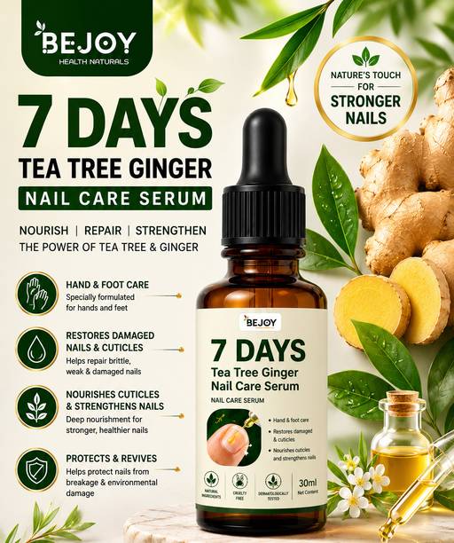 Bejoy Natural Tea Tree & Ginger Nail Strengthening Serum OIL