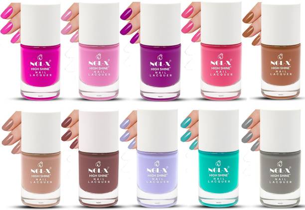 ngl-x Quick Dry Long Lasting Nail Polish Combo A10P7 A10P7