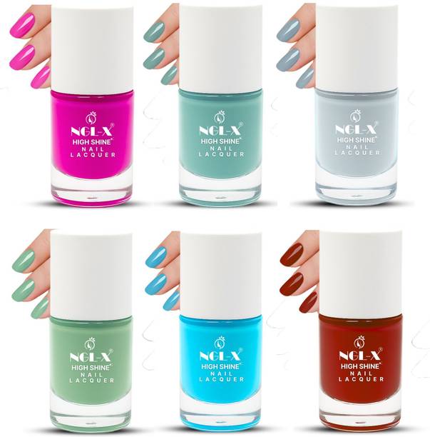 ngl-x Quick Dry Ultra Shine nail polish Combo Set A6P3 A6P3