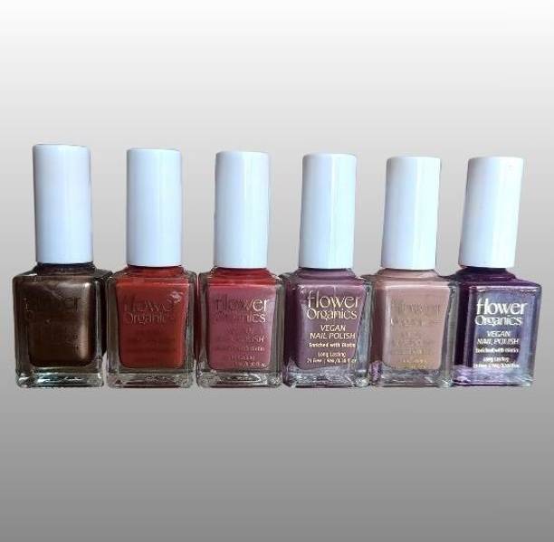 Flower Organics Nail_Polish_4 15COPPER_CHIMNEY, 23ZUZU, 24HATEYOU, 29RRITZ, 27FOXTRAIL, 31RAHUL