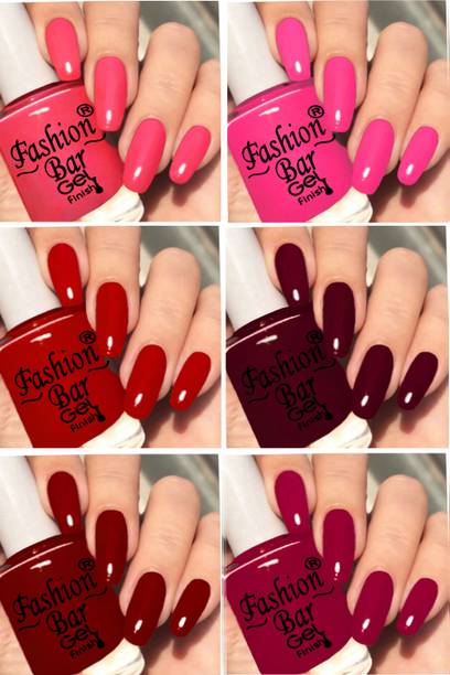 Fashion Bar Quick Drying Long Lasting High Shine Nail Polish For Women and Girl T735 Multicolor
