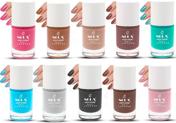 ngl-x Quick Dry Long Lasting Nail Polish Combo A10P4 A10P4