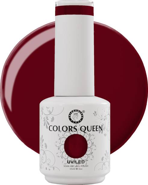 COLORS QUEEN UV LED Soak Off Long Lasting Gel Nail Polish with High Shine Lasts Upto 28 Days Shade - 166