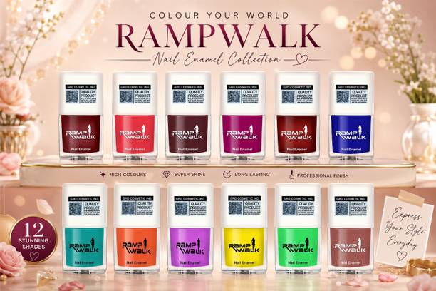 Ramp Walk Color Glaze Nail Polish Multicolor