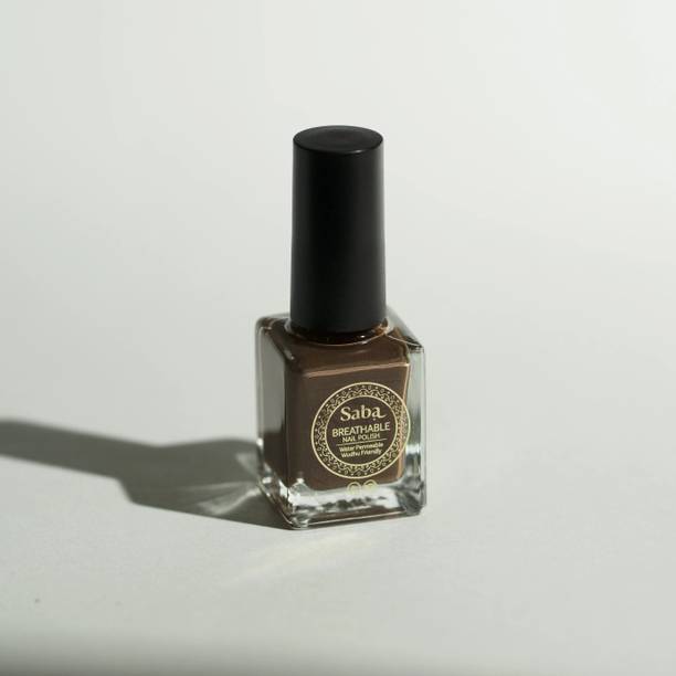 Saba Breathable Nail Paint 12 ml each | Pack of 2 | ROUGE RED & DARK FANTASY DARK CHOCOLATE