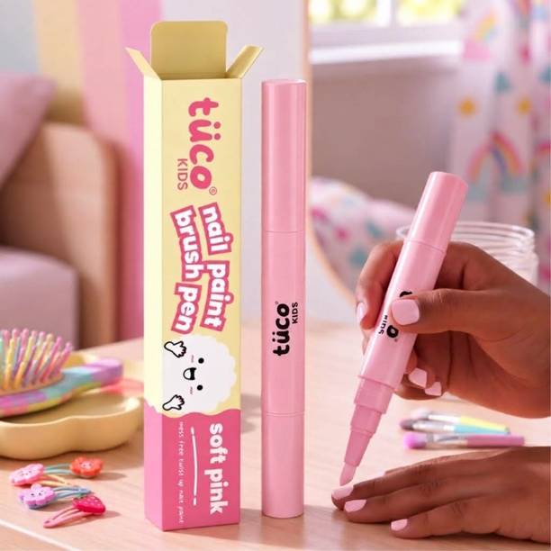 TuCo Kids Nail Paint Brush Pen Soft Pink
