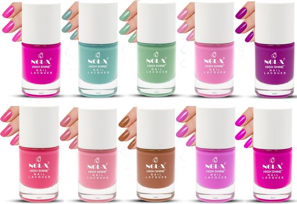 ngl-x Quick Dry Long Lasting Nail Polish Combo A10P18 A10P18