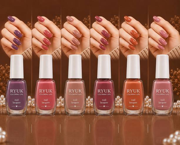 RYUK Long Lasting High Shine Nail Lacquer Collection Multicolor,