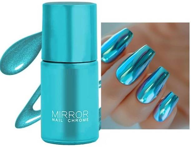 GABBU PROFESSIONAL NAIL POLISH IN MIRROR FINISH FOR ALL BEAUTIFULNAILS 03 metallic blue