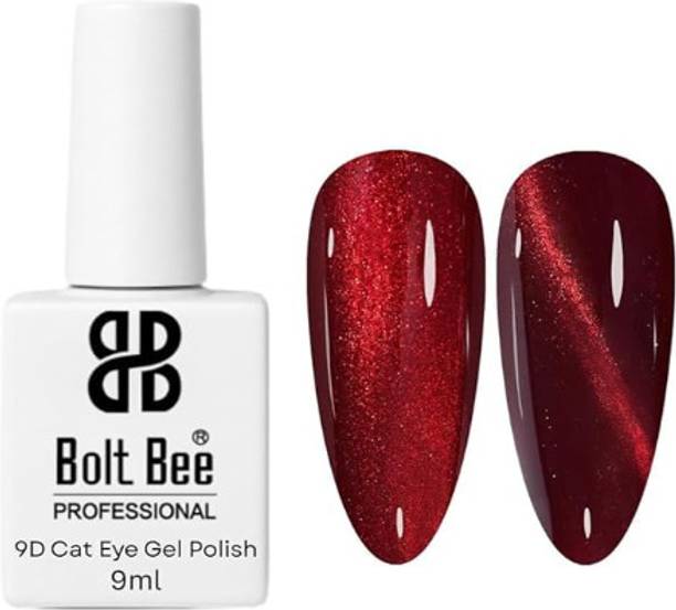BOLT BEE Red Cat Eye Magnetic 9ml Nail Polish Gel | Red UV Soak-Off Gel red