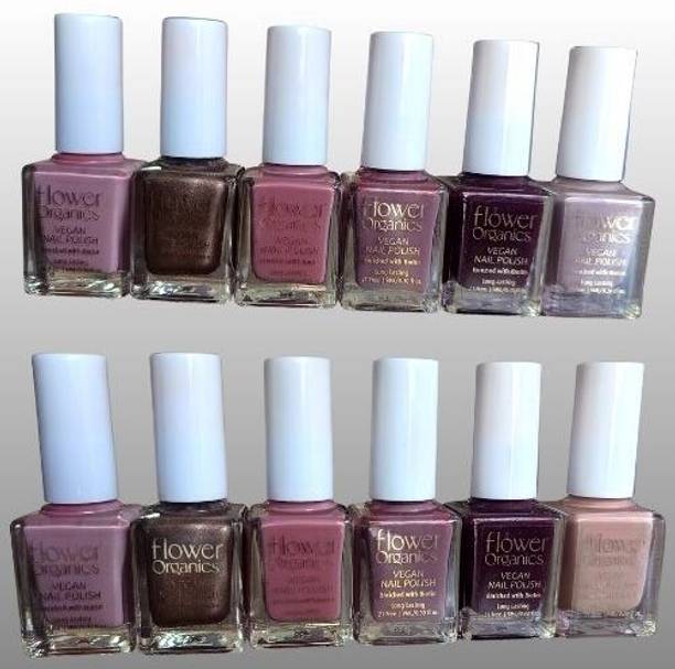 Flower Organics Nail_Polish_5 15COPPER_CHIMNEY, 08LILACFLOWER, 24HATEYOU, 11ARYAN, 27FOXTRAIL, 31RAHUL, 29RRITZ