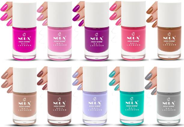 ngl-x Quick Dry Long Lasting Nail Polish Combo A10P11 A10P11
