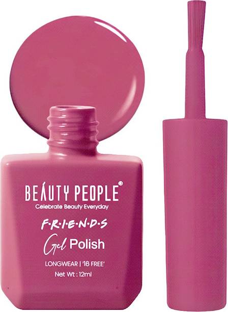 BEAUTY PEOPLE Friends Gel Nail Polish, 16-Free Formula, Vibrant Shade, Mauve Magic, 12ml Mauve Magic